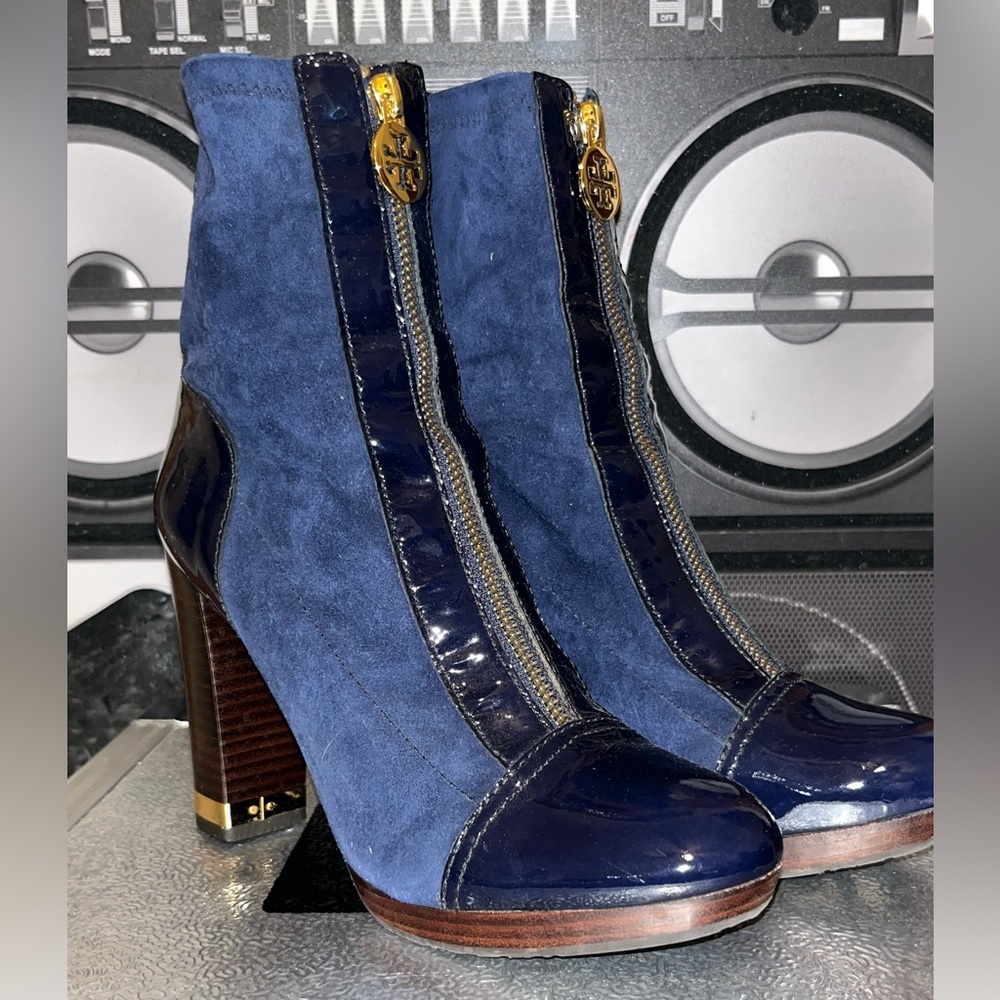 Tory Burch Navy Blue Women's Boots - Picture 5 of 7